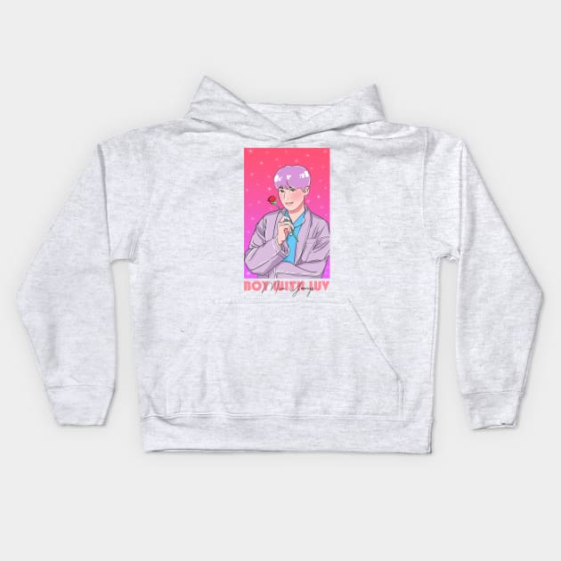 Boy With Luv - Suga Kids Hoodie by Koala_Shop